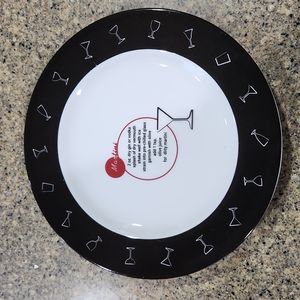 Pottery Barn Retro Bar salad plate martini